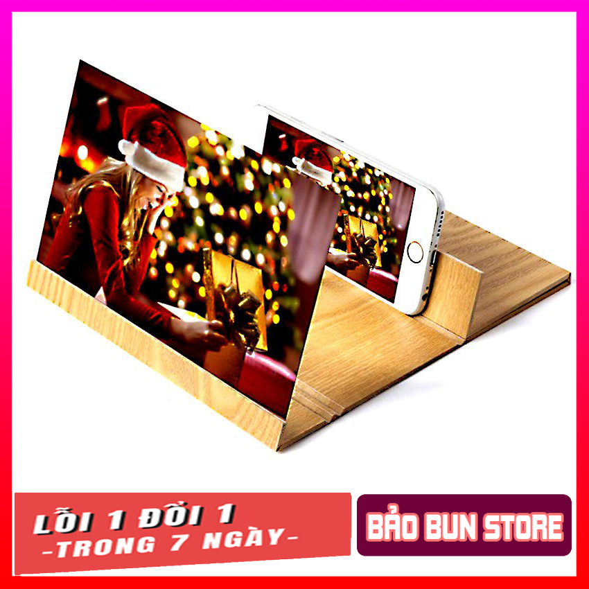 Kính phóng đại 3D/4D màn hình điện thoại Cỡ lớn 12inch, Xem phim 3D/4D tại nhà Full HD gấp gọn
