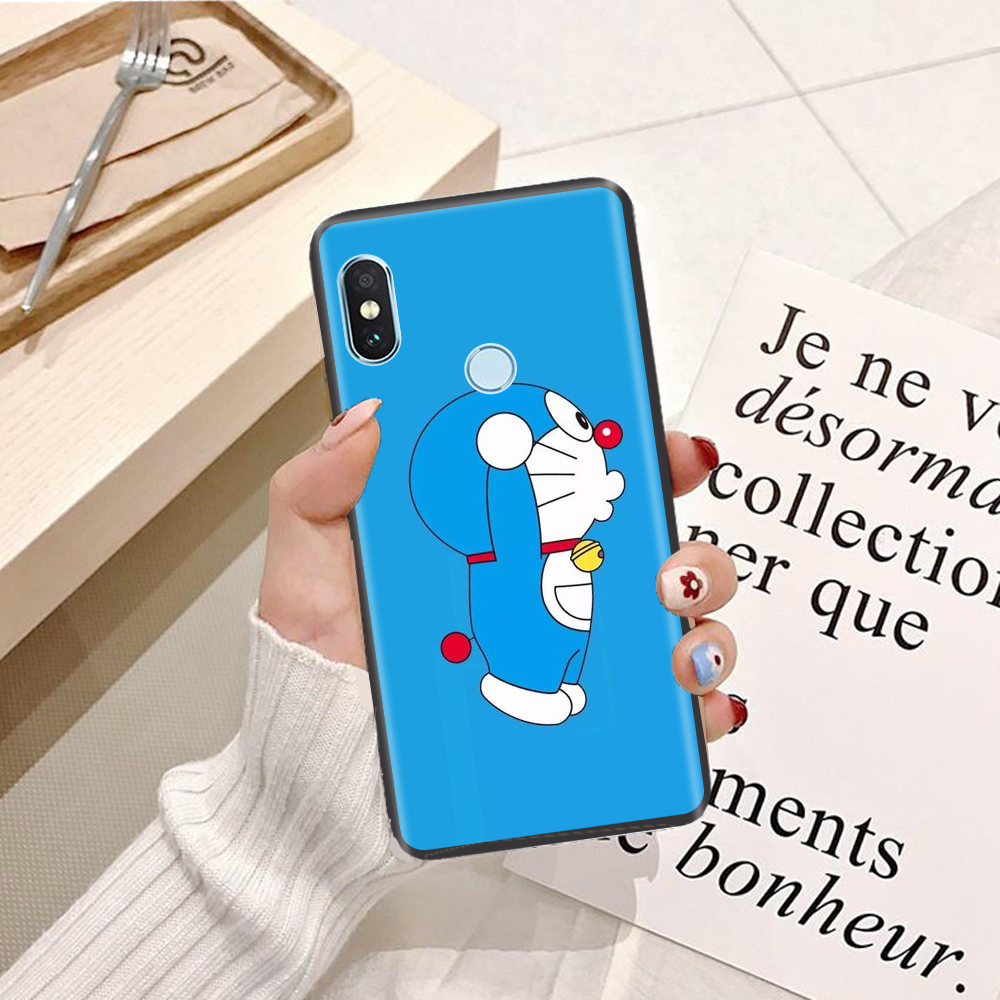 Ốp lưng điện thoại xiaomi redmi 7a / redmi note 4 / redmi note 4x / redmi note 5 pro / redmi note 5a / redmi note 5a prime viền dẻo tpu bst doremon nhảy múa