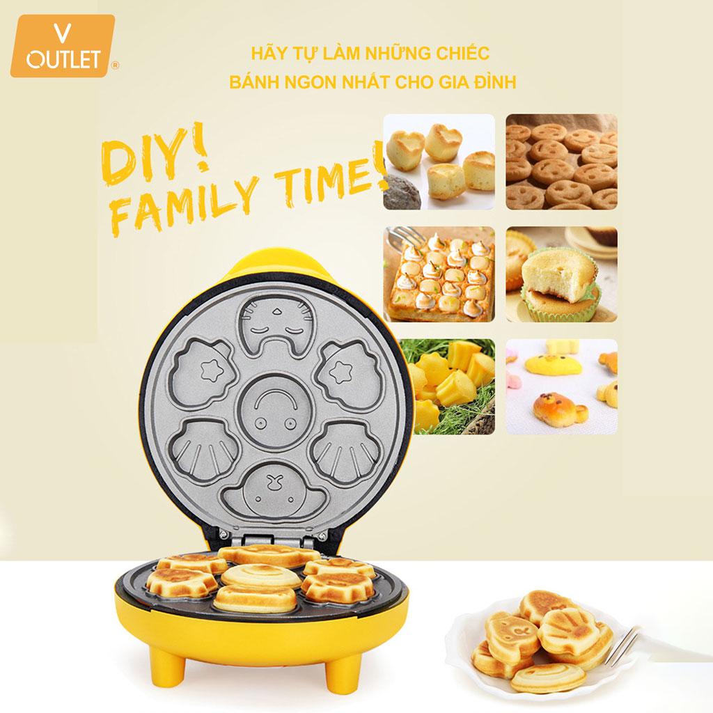 Máy nướng bánh hình thú dễ thương (chỉ 5 phút là nướng 1 mẻ bánh)