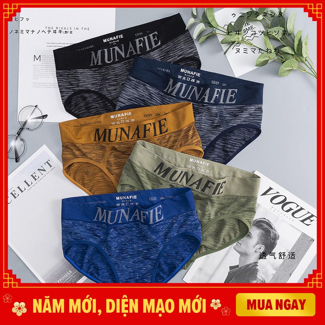 Bộ 5 quần lót nam tam giác cao cấp Nhật Bản - Cạp dệt liền - Không hằn da - Quần sịp xì nam phù hợp với mọi vóc dáng