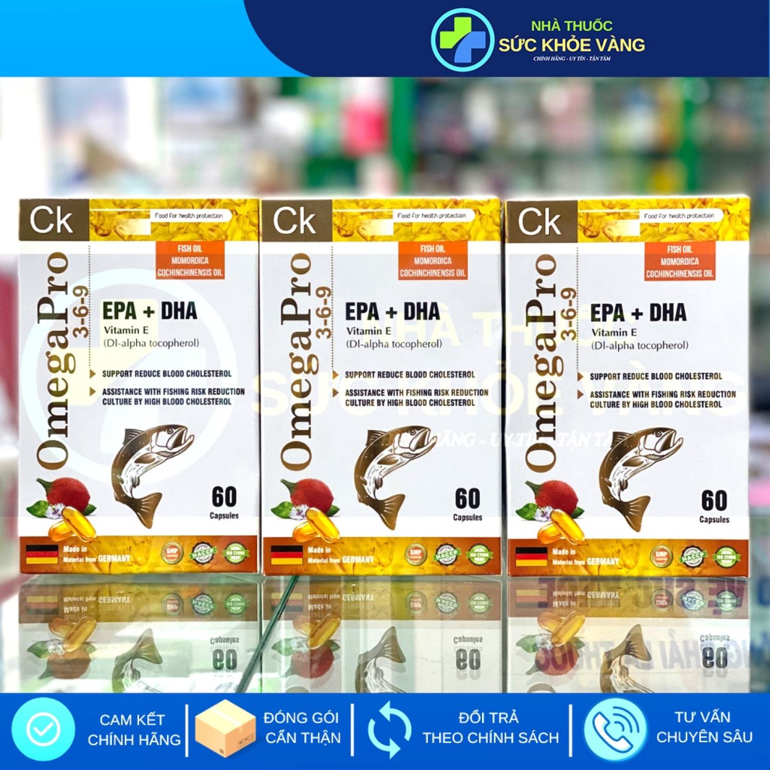 Omega pro ck 3-6-9 - sáng mắt, bảo vệ tim mạch, tăng cường trí nhớ