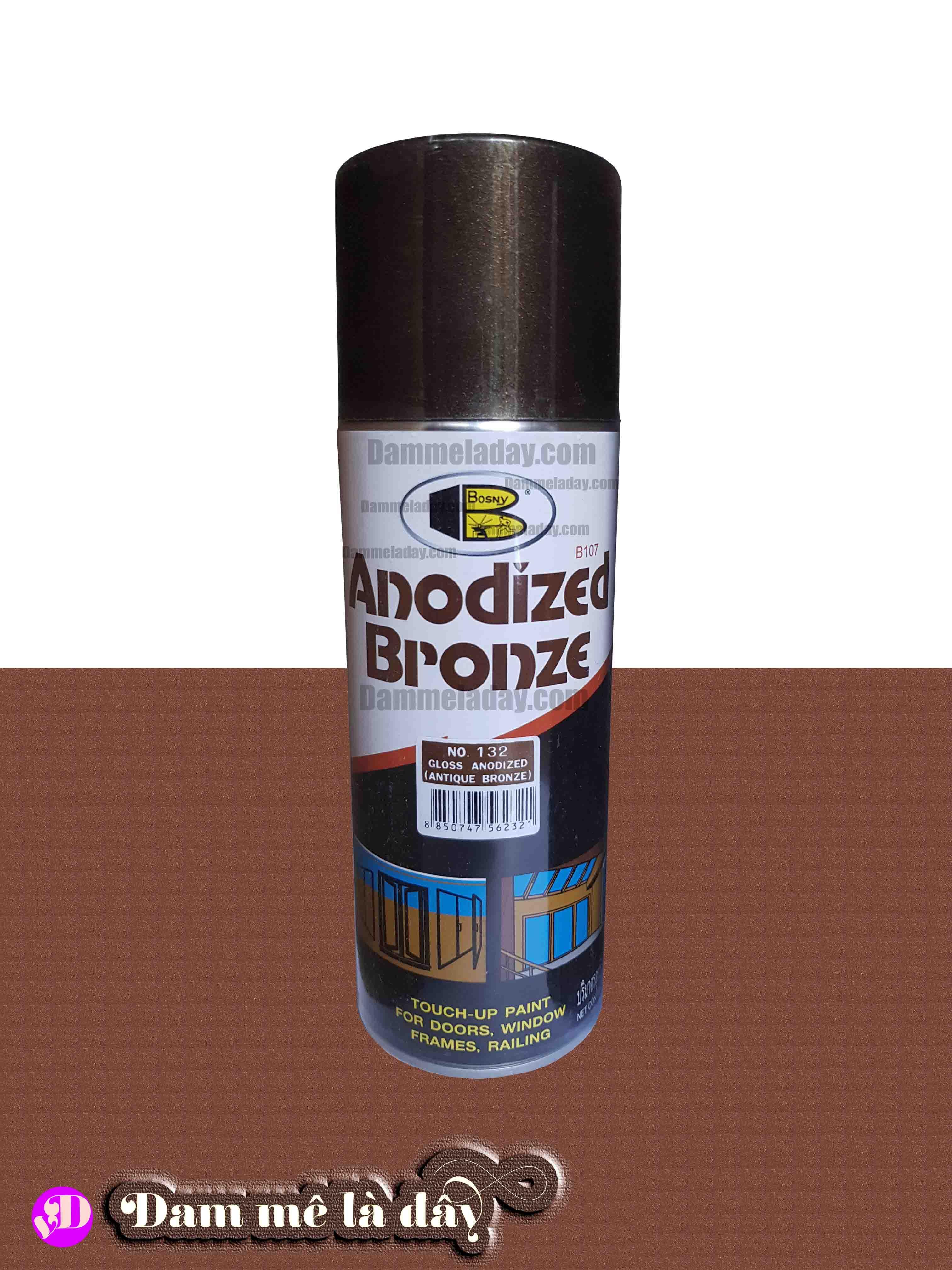 [HCM]Sơn xịt màu giả cỗ ( ANODIZED BRONZE) ( No.133)( No.132) Bosny