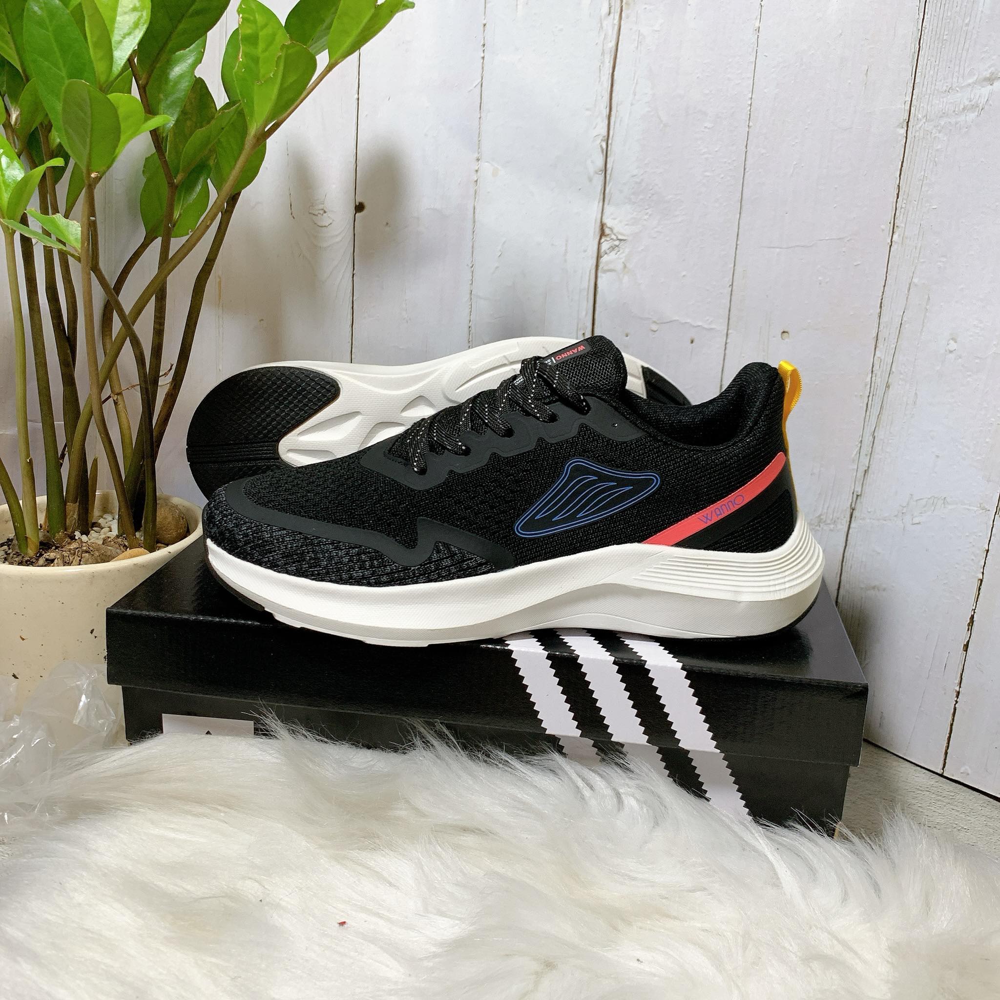 [HCM]Giày Đen Nam Tập Gym Nam Thời Trang Wanno Chất Lượng Chuẩn VNXK Cao Cấp [ Tặng Box]