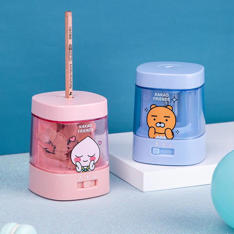 Máy chuốt gọt bút chì điện tự động Deli Kakao Friend siêu dễ thương