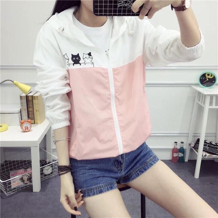 ÁO KHOÁC NỮ HÌNH MÈO CUTE