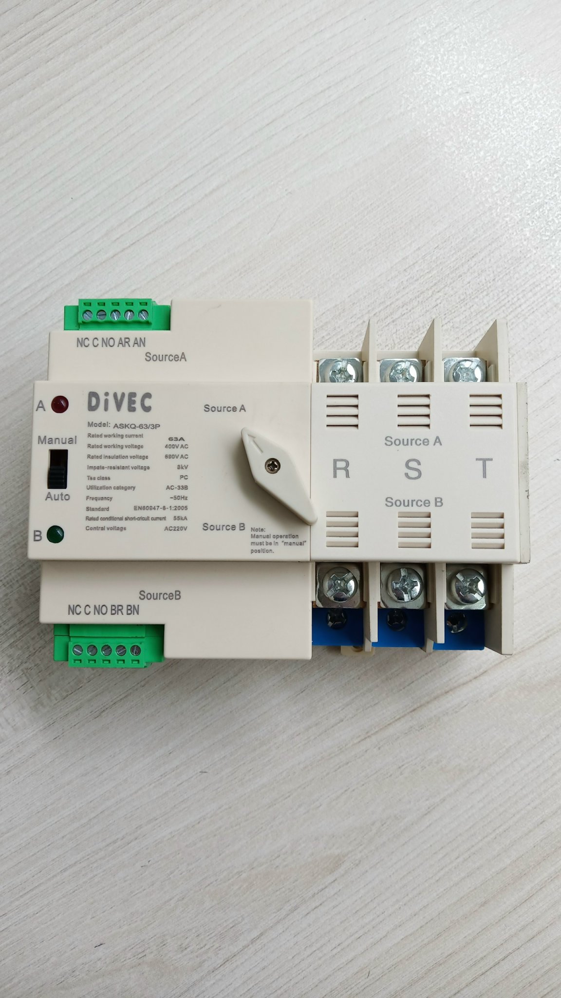 [HCM]Thiết bị điện- ATS- DIVEC - Bộ chuyển đổi nguồn tự động ATS 3P 100-200A - DIVEC– taiwan