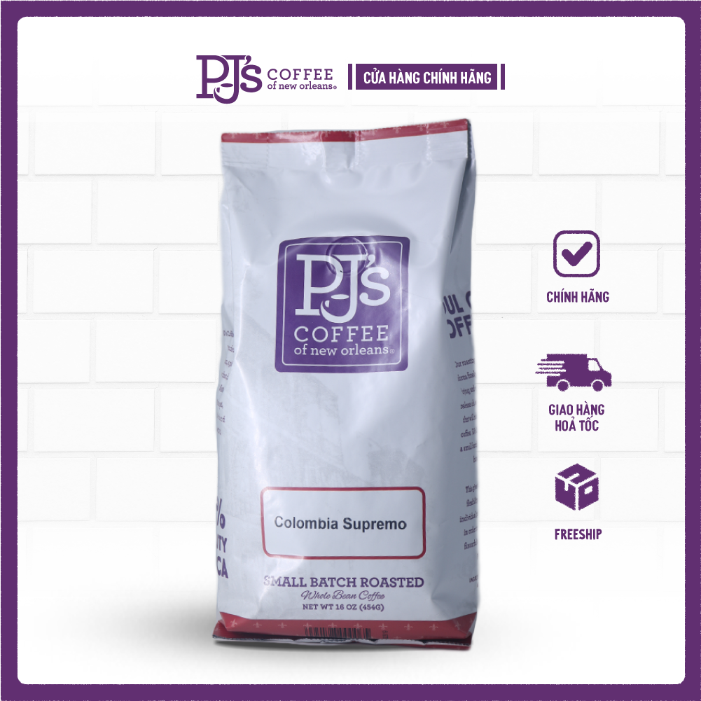 Maple street blend rang vừa - pj’s coffee cà phê arabica nguyên chất - gói 200/454g