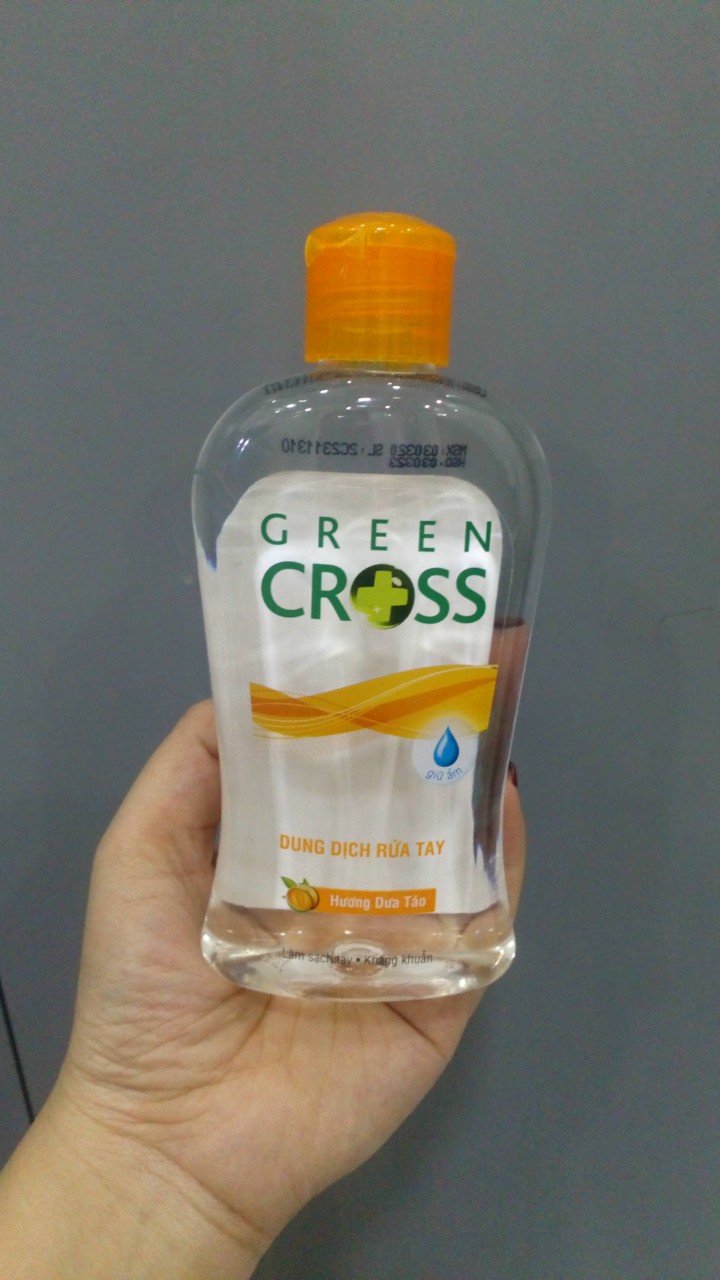 Combo 2 Chai Dung Dịch Rửa Tay Khô Green Cross 250ml Dưa Táo