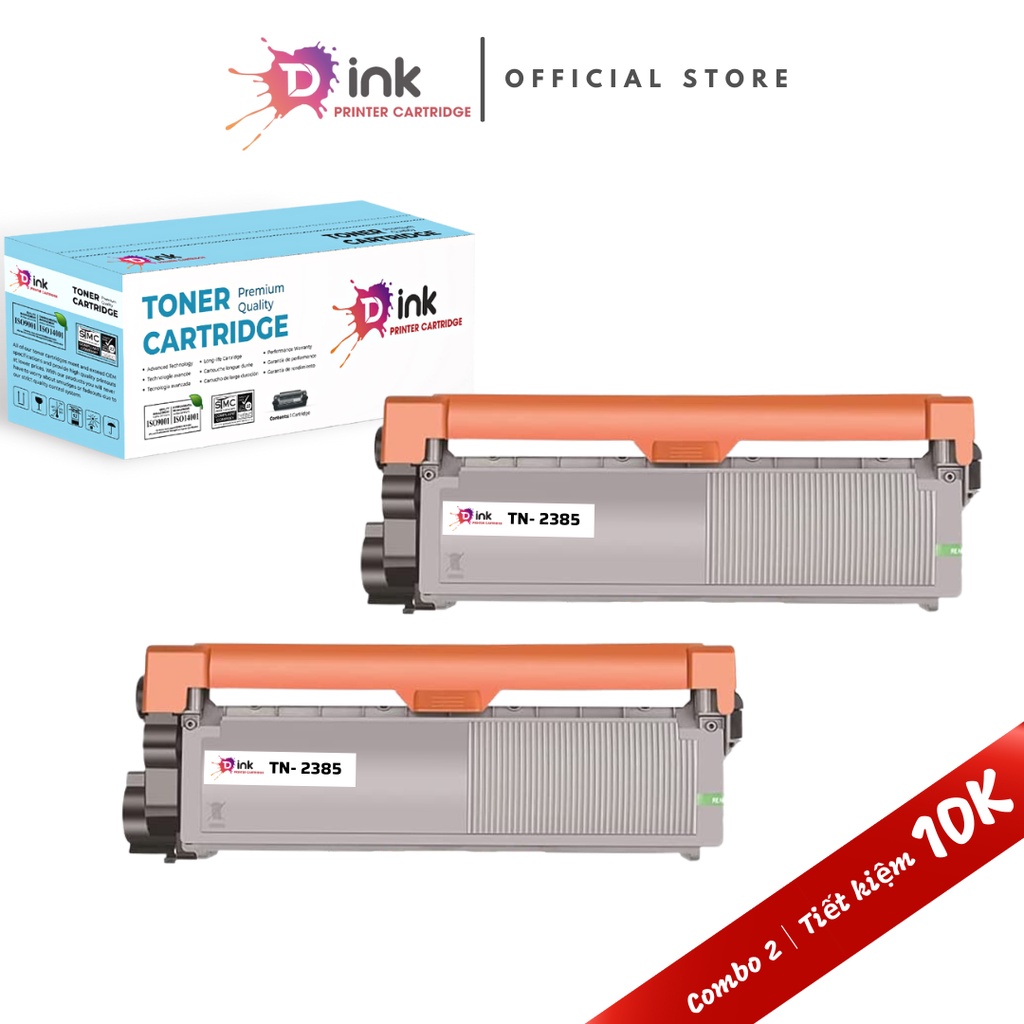 Combo 2 Hộp Mực Cao Cấp TDink TN 2385 - Dùng cho máy in laser BROTHER HL L2321D ...