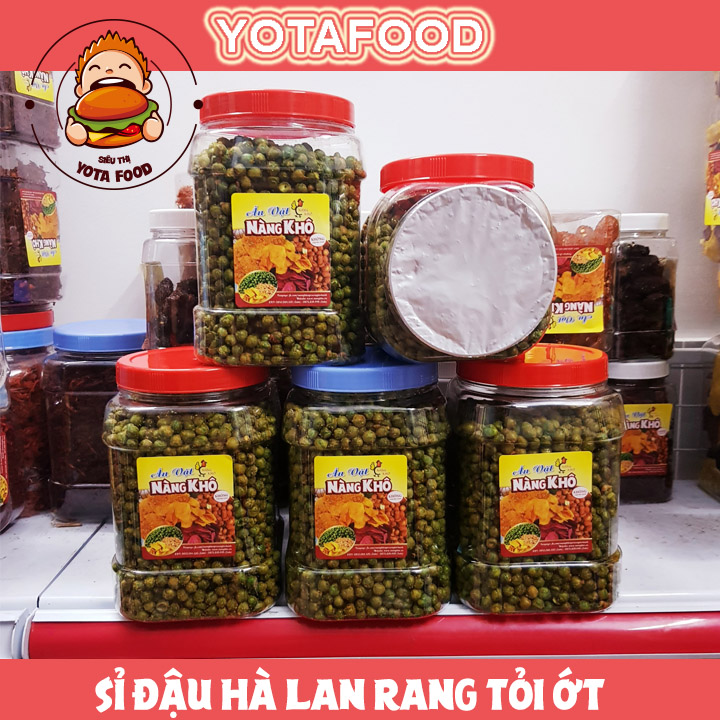 Sỉ 5kg đậu hà lan rang tỏi ớt loại 1 Yotafood