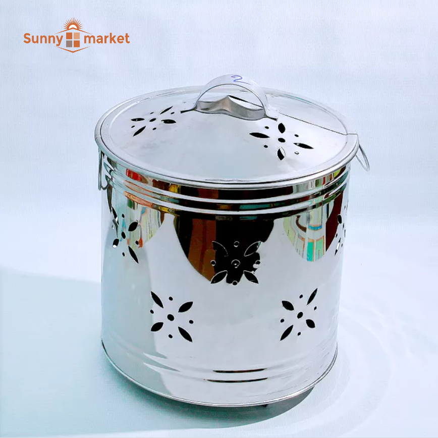 Lò đốt vàng mã inox số 3, thùng đốt vàng mã inox cỡ lớn