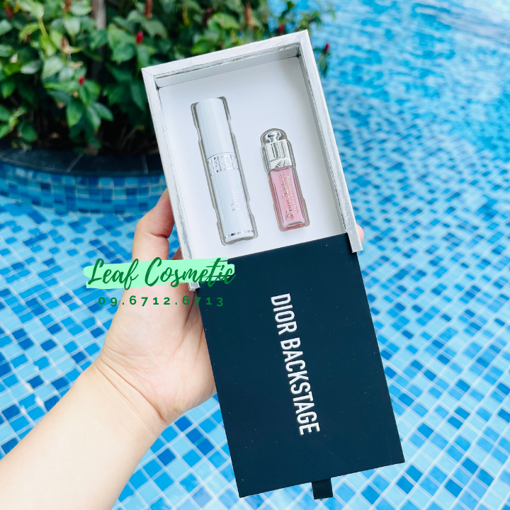 Set di-or backstage son dưỡng và mascara lót mi 3d mini