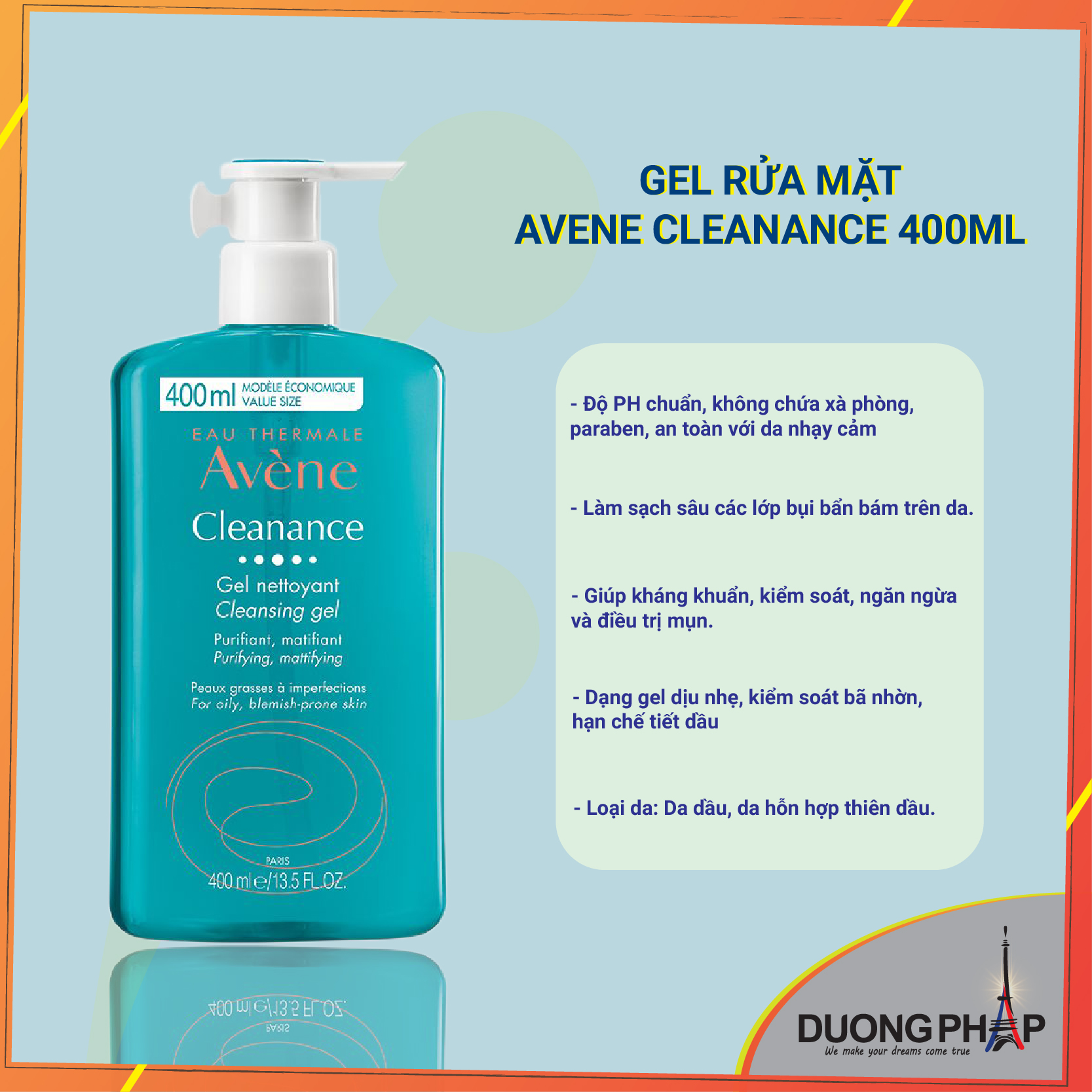 Sữa rửa mặt Avene Cleanance 400ml