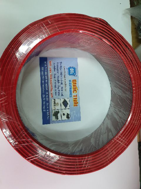 Cuộn dây 2468 26 awg đôi màu đỏ đen lõi đồng 8 tim