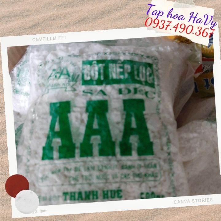 Bột nếp sa đéc aaa 500g tap hoa havy