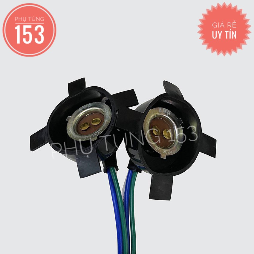 Đuôi bóng đèn trước xe wave alpha 2 đèn - phụ tùng 153