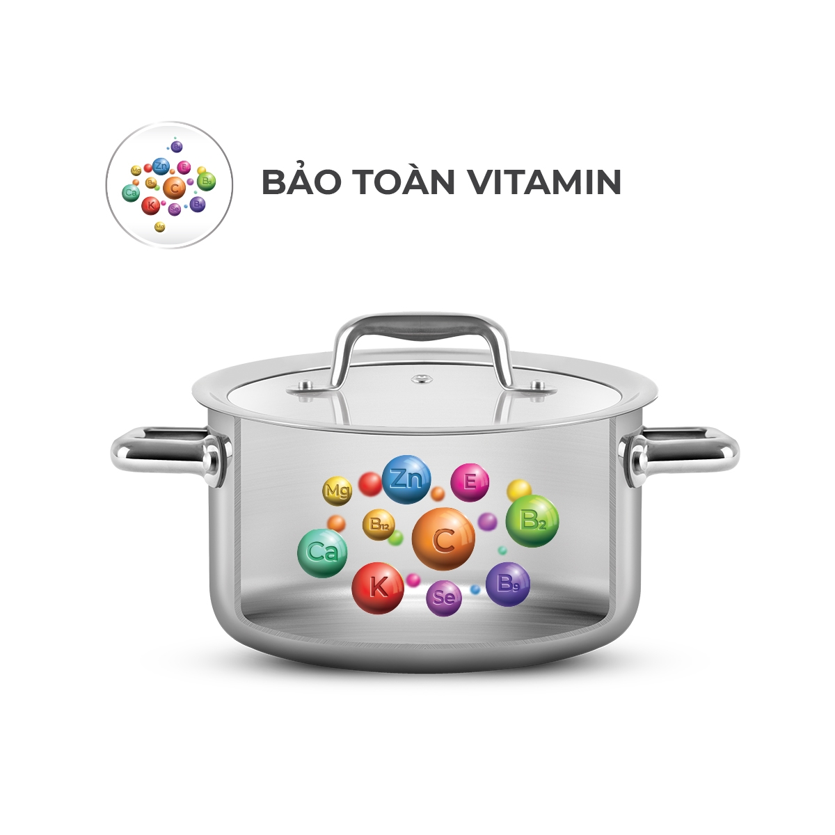 Nồi inox liền khối Elmich Trimax ECO EL-3997 size 28cm, nồi luộc gà