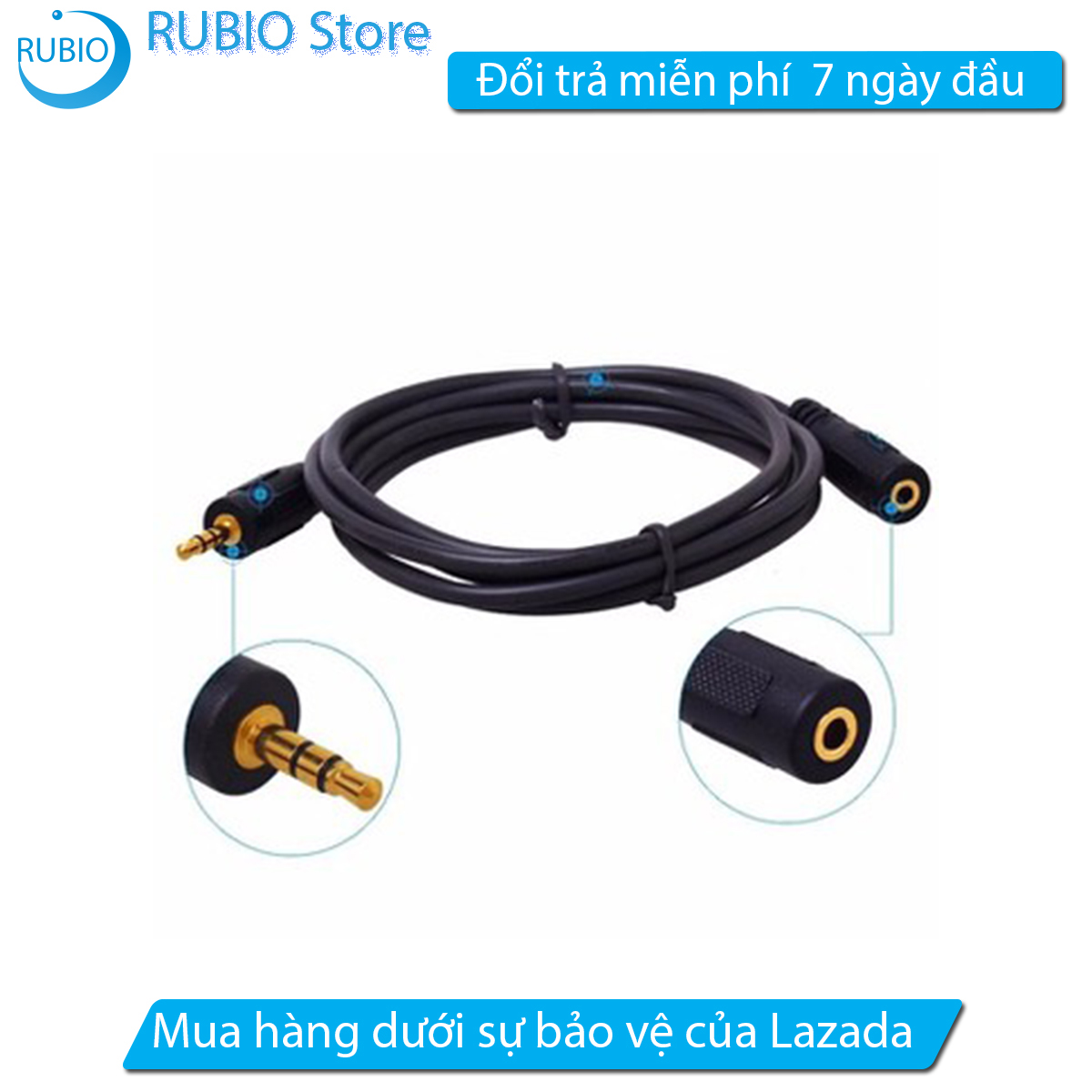 Dây loa nối dài 1.5m - tiện ích kêt nối cho các loa vi tính và tai nghe