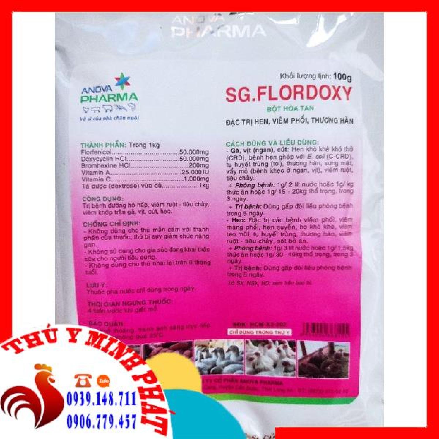 Sg flordoxy gói 100gam