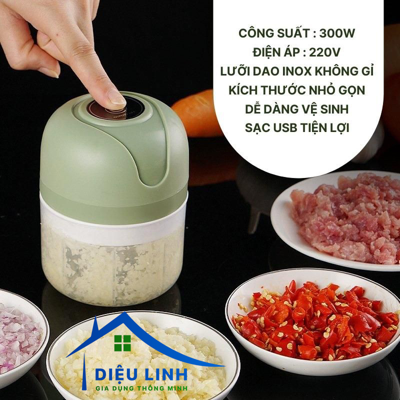 Máy xay cầm tay, máy xay tỏi ớt cầm tay đa năng mx thế hệ mới tramanhshop