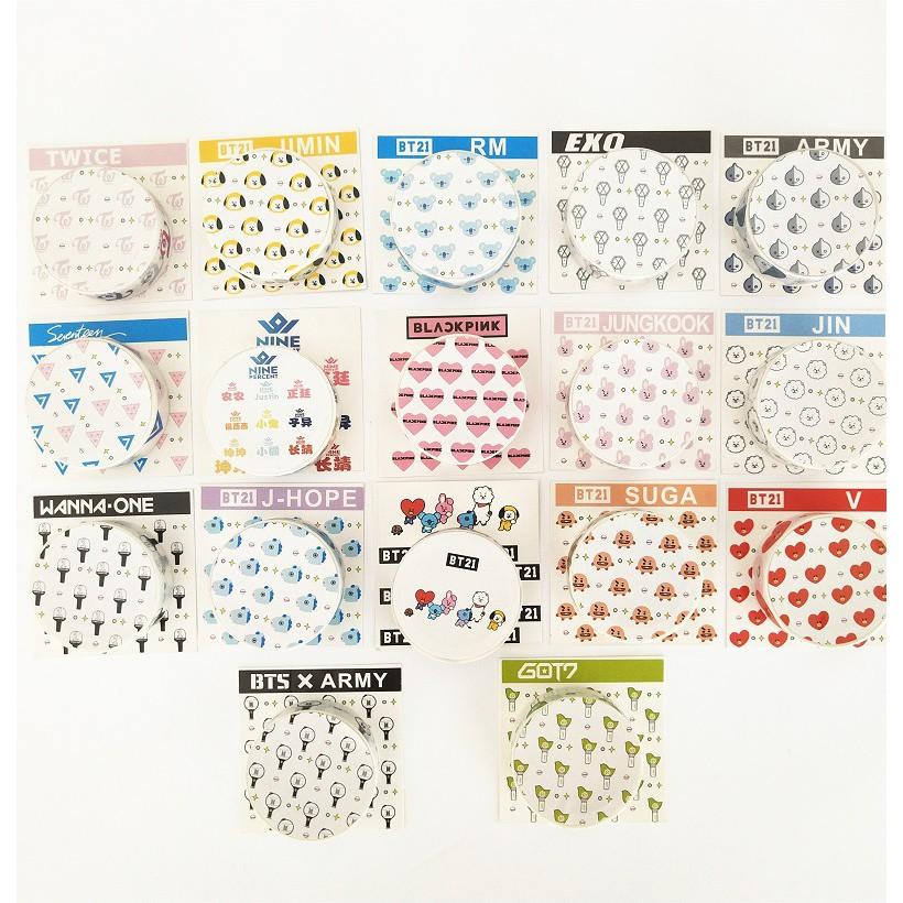 Băng dính Bangtan Boys chibi băng dính Bangtan Boys thiết kế sáng tạo đẹp thời trang trang trí bàn học trang trí nhà cửa đẹp army