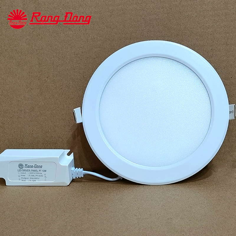 Đèn LED Panel tròn PT04 V2 - Lỗ khoét trần 135 mm - 12W
