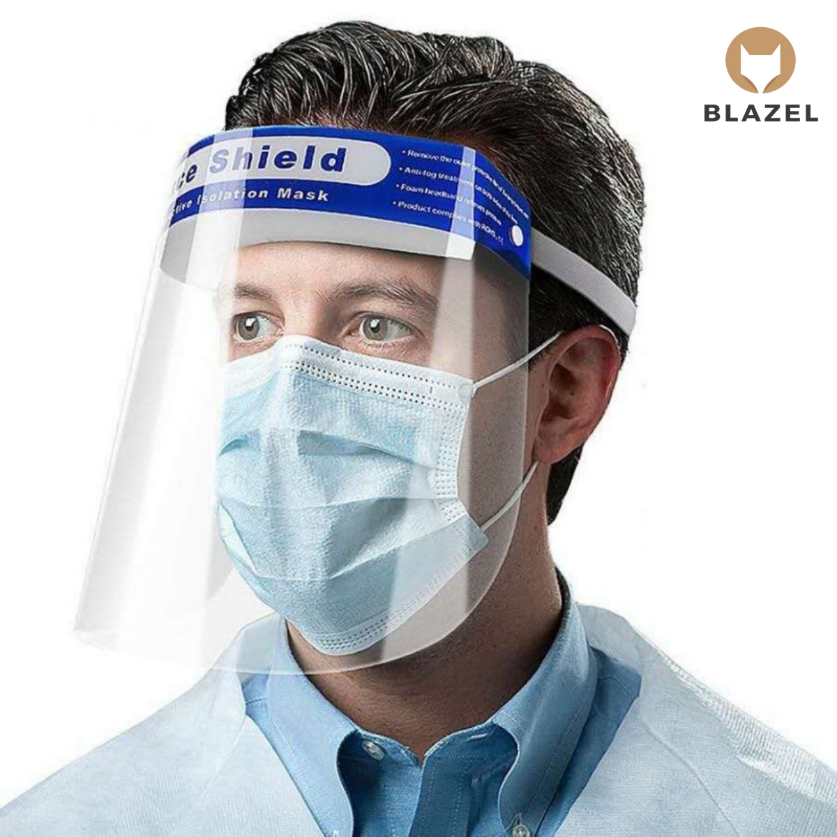 [HCM]Kính Chống Giọt Bắn Bảo Vệ Mắt Kính Bảo Hộ Trong Suốt Face Shield Có Dây Đeo