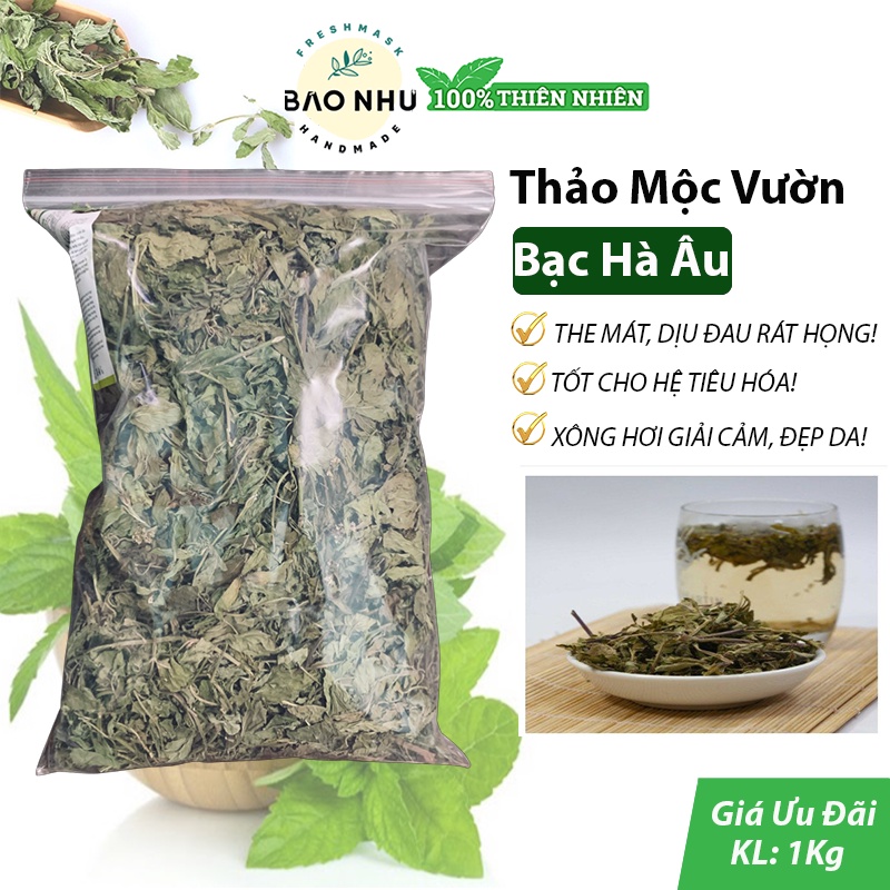 1kg trà cây bạc hà sấy lạnh the mát