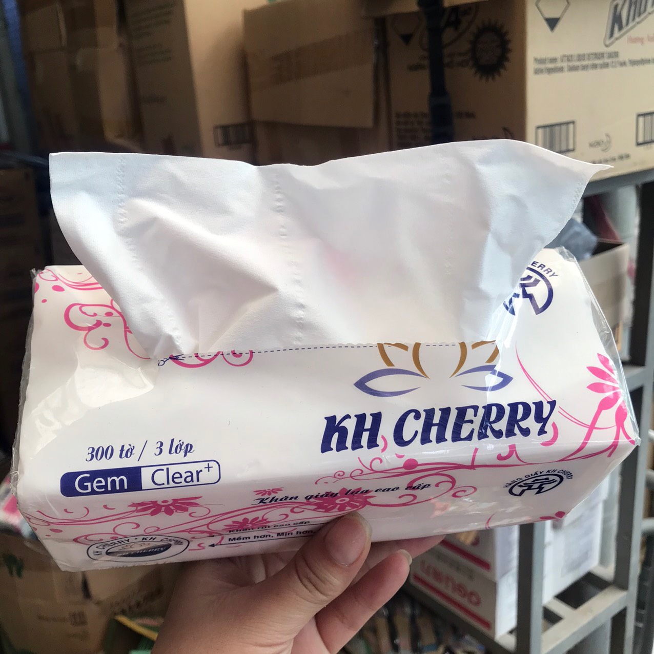 Combo 5 gói khăn giấy rút 300 tờ x 3 lớp