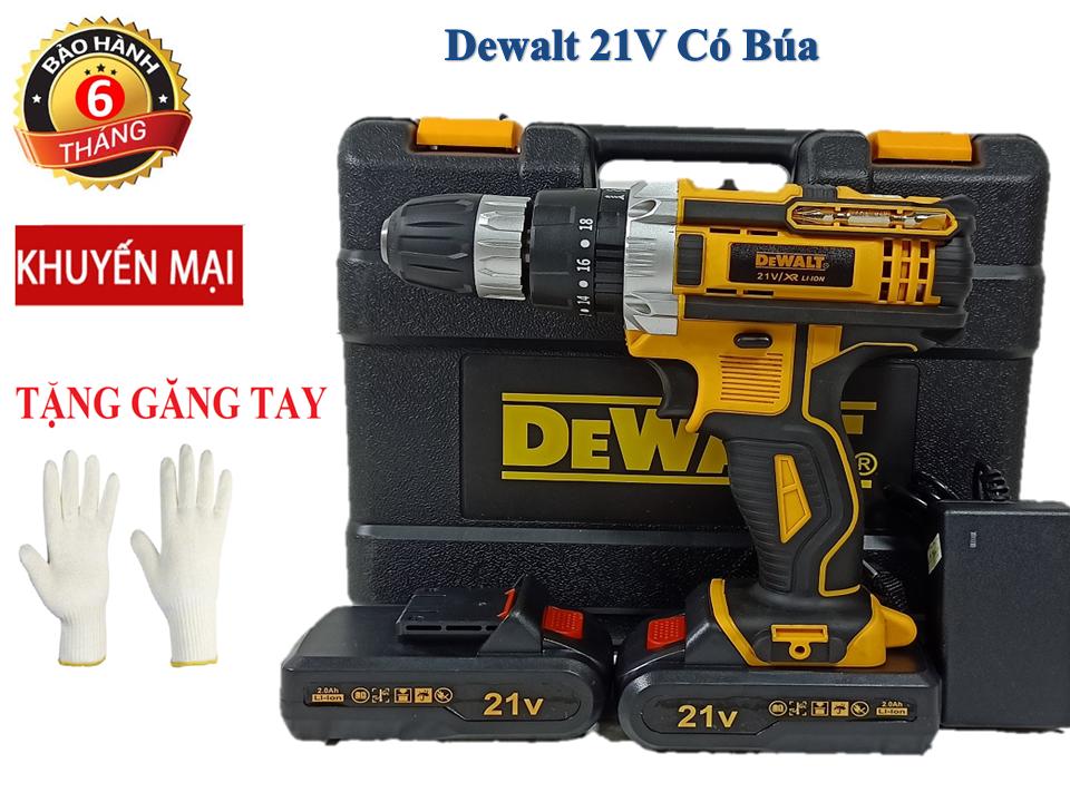 Máy khoan búa chạy  Pin Dewalt 21v- USA