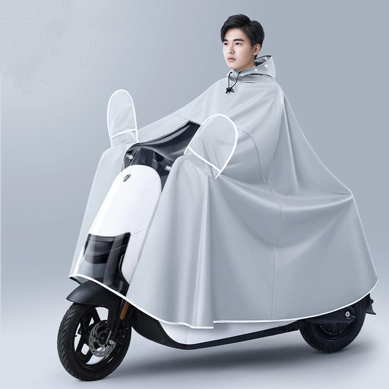 Ngoài trời pin ô tô áo mưa dài liền áo mưa bảng công cụ poncho