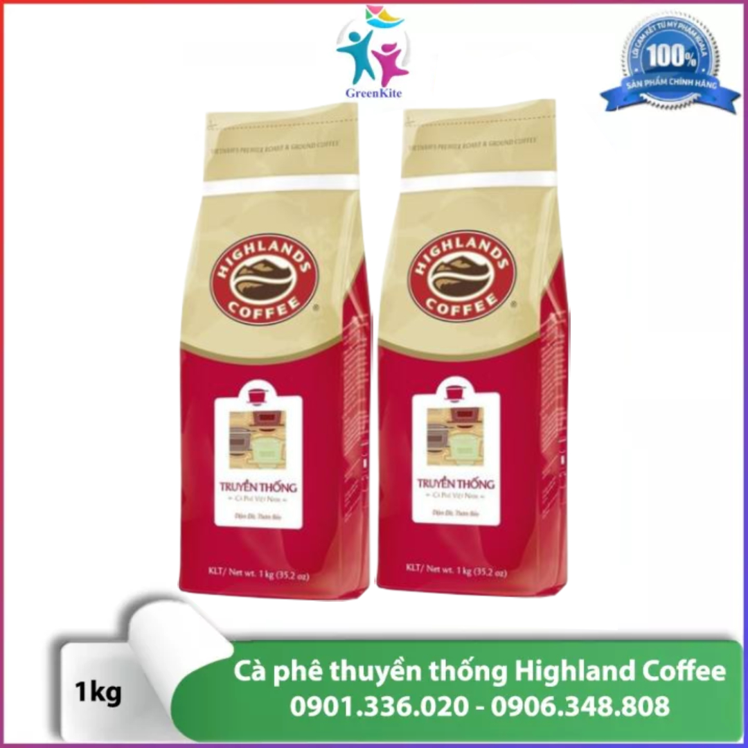 Cà Phê Bột Truyền Thống Highlands Coffee 1kg - Cà Phê Truyền Thống Highland