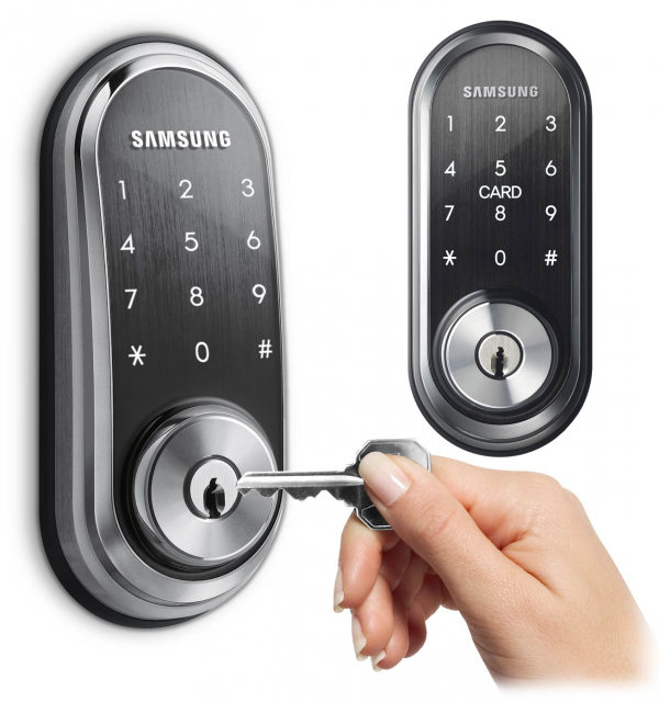 Khóa cửa không tay nắm samsung shp-ds510