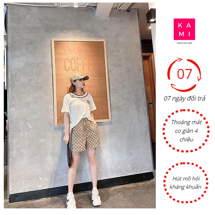 Set bộ quần áo nữ cổ viền cotton KAMI STORE ĐẸP GIÁ RẺ CHẤT LƯỢNG thoáng mát co giãn 4 chiều bền màu chống nhăn phong cách trẻ trung dễ thương set đồ bộ nữ bộ mặc nhà