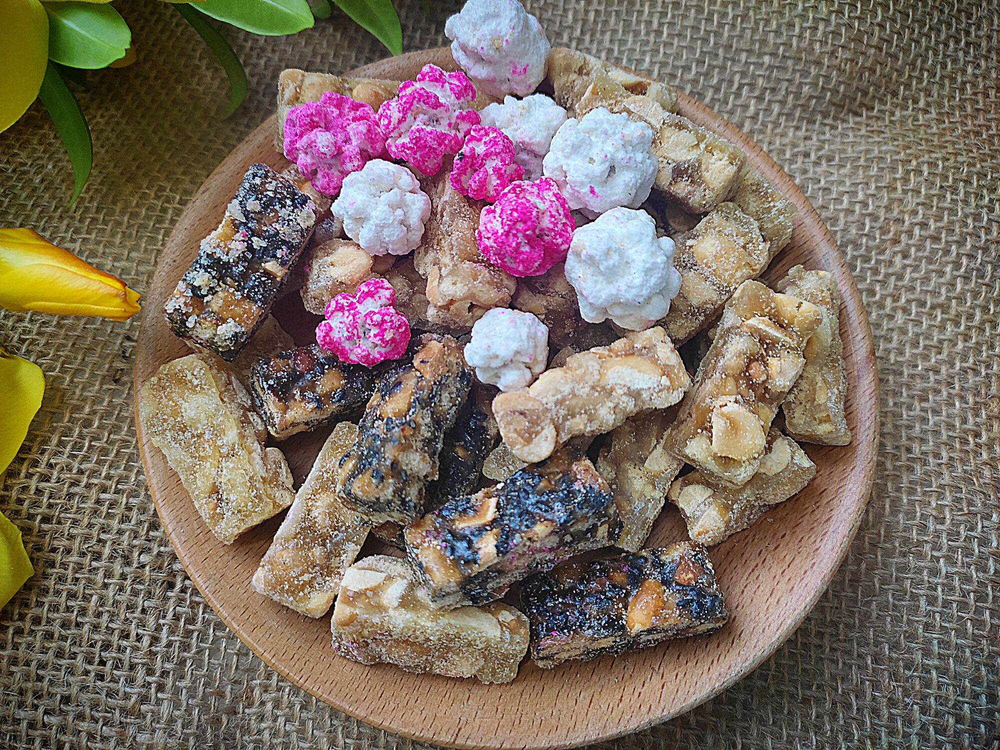 Kẹo thèo lèo bông dâu 500g (Kẹo đậu phộng/ thèo lèo truyền thống)