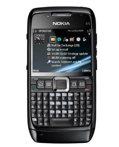 Điện thoại nokia e71 vỏ kim loại bàn phím qwerty - điển thoại 24 phím - điện thoại cổ