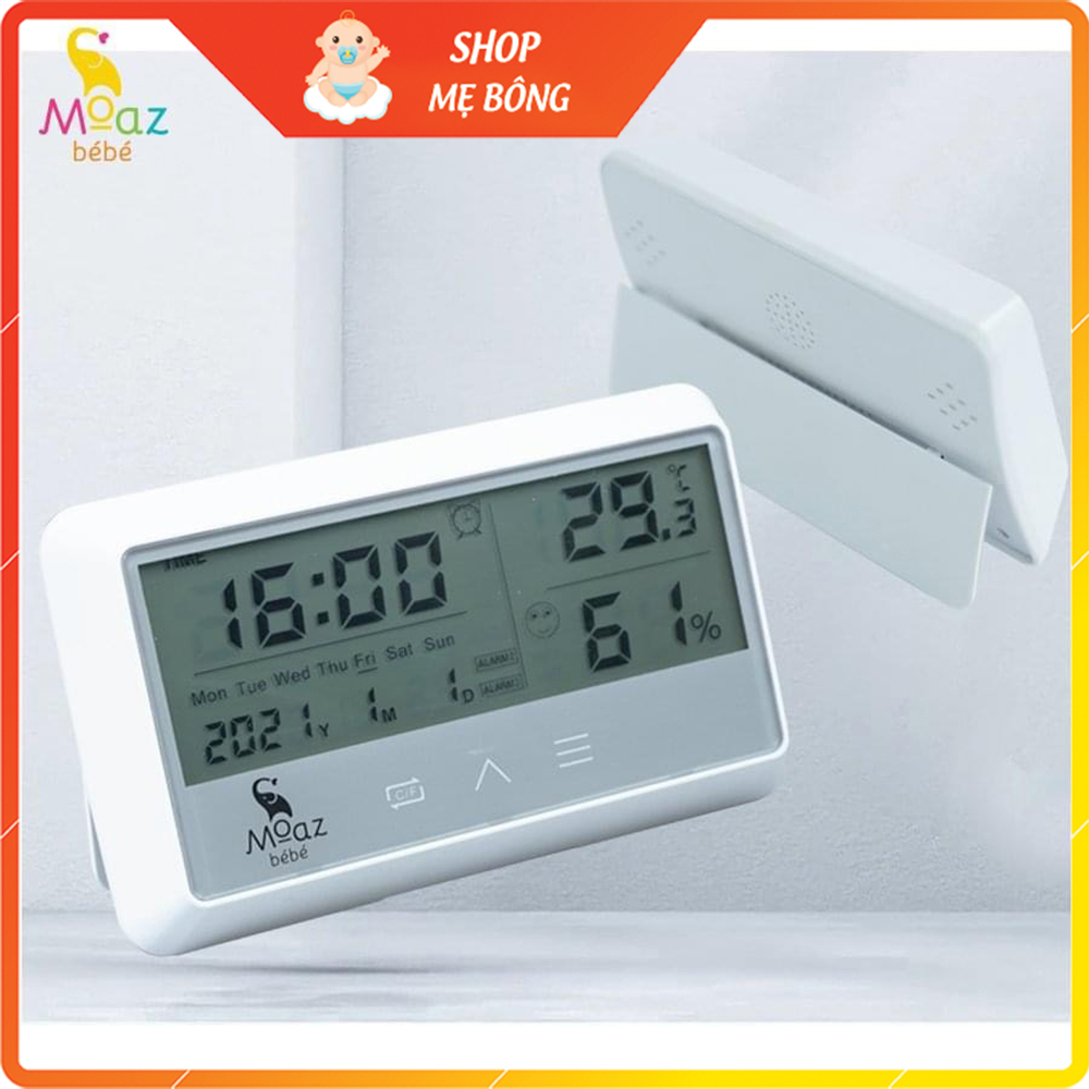 Nhiệt ẩm kế điện tử, nhiệt kế đo độ ẩm không khí Moaz Bé Bé MB027