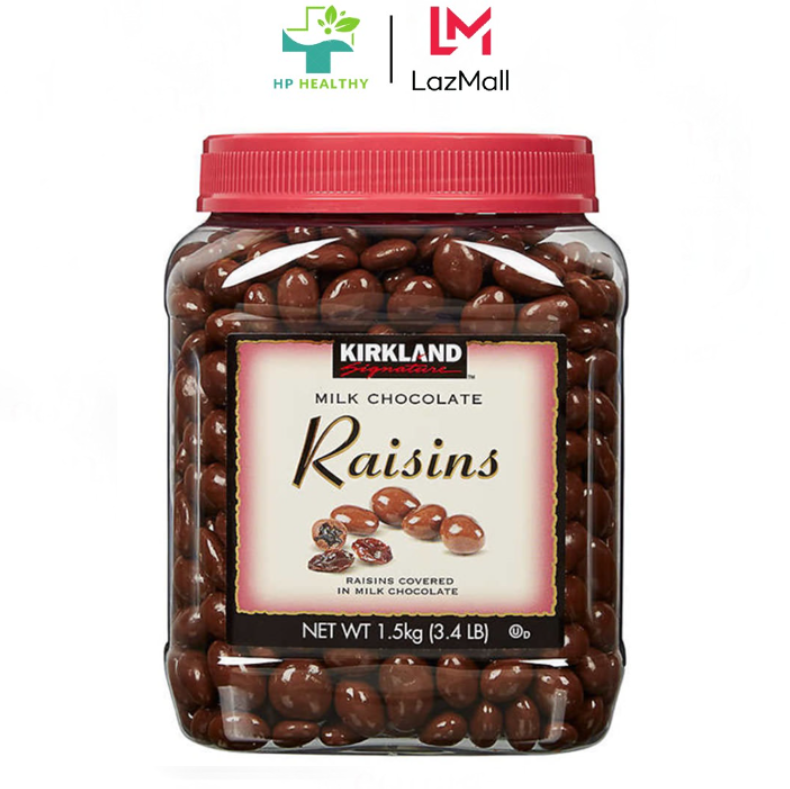 Socola nho Kirkland Signature Raisins, Milk Chocolate, 1.5kg