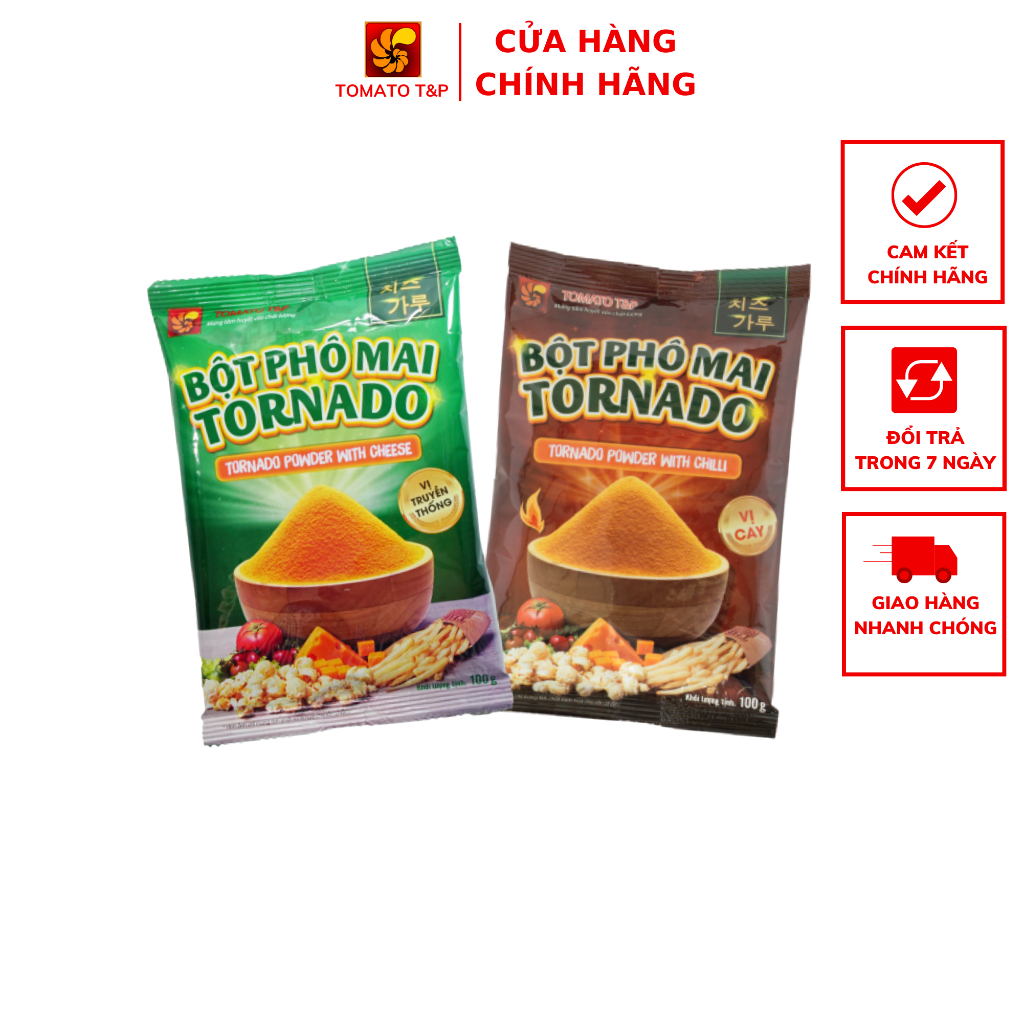 Bột phô mai tornado 100g - tomato t&p