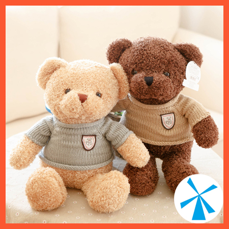 Gấu bông teddy lông xù size nhỏ