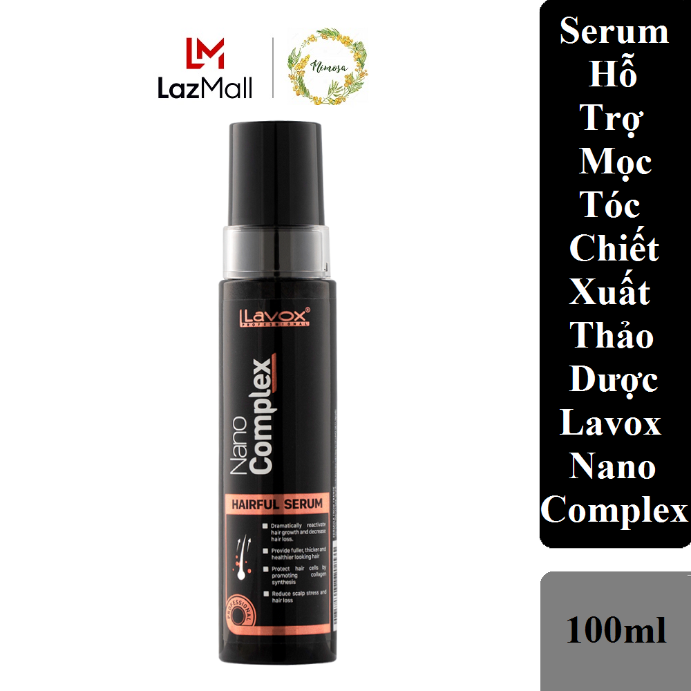 Serum hỗ trợ mọc tóc chiết xuất thảo dược lavox nano complex 100ml