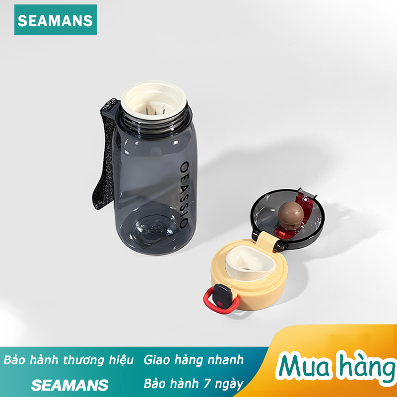 SEAMANS Bình Nước 400Ml Bình Nước Dễ Thương Cho Bé, Bình Nước Thể Thao