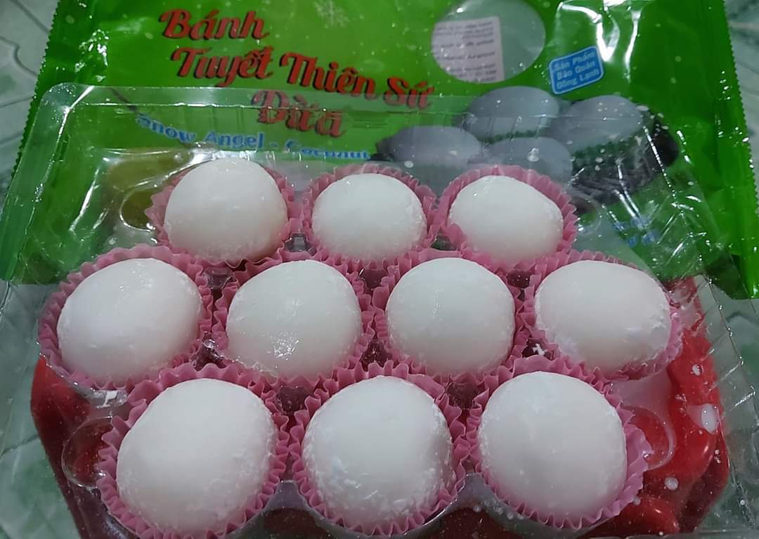 Bánh tuyết thiên sứ vị mochi dừa