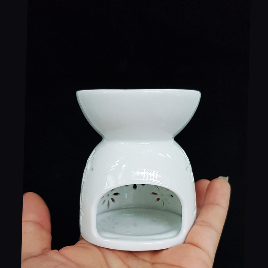 Đèn Xông Tinh Dầu Đốt Nến Bằng Gốm Sứ Cao Cấp Bát Tràng