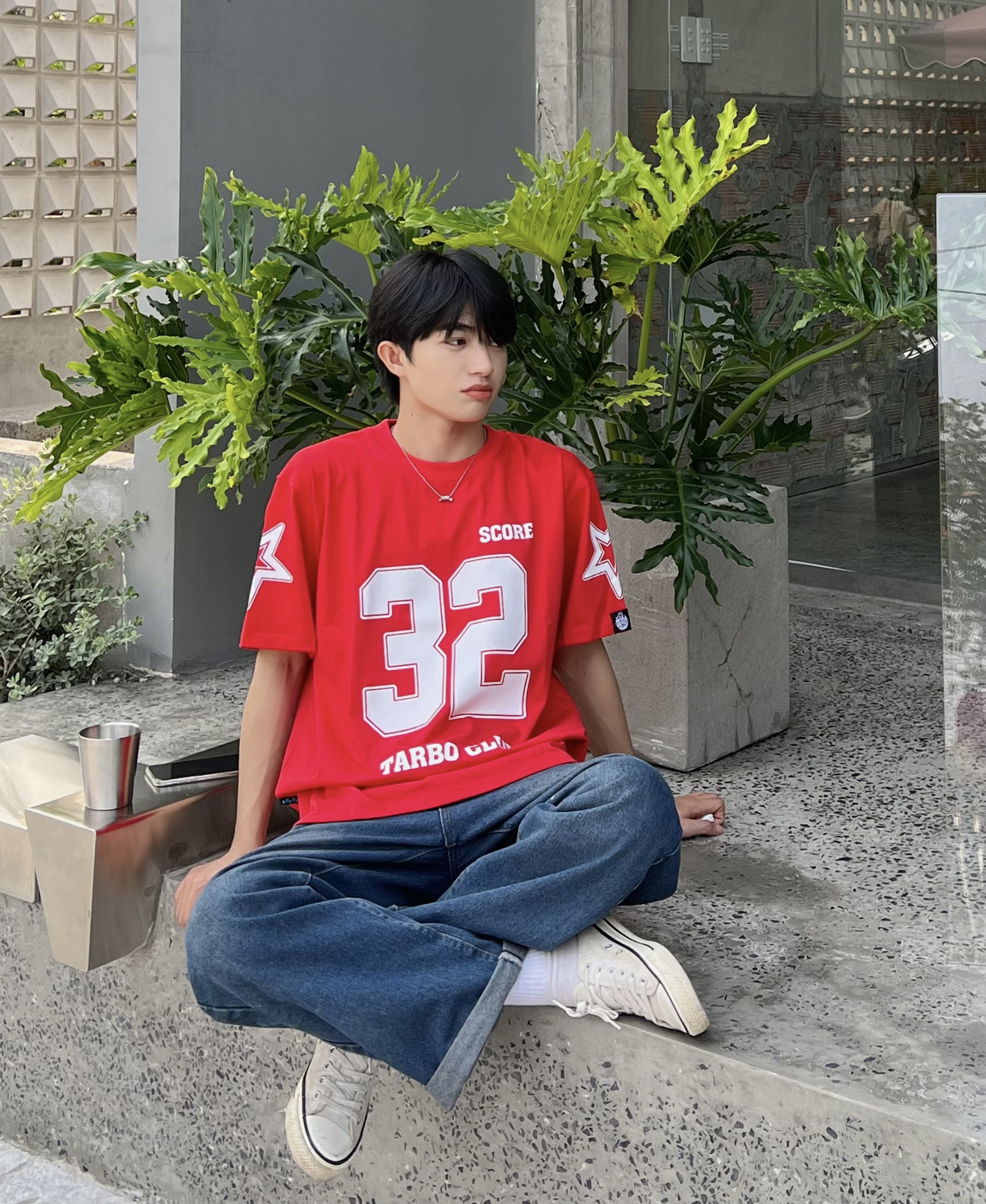 Áo thun thể thao tarbo club vải cotton cao cấp local brand hot trend - áo thun số 32 form rộng
