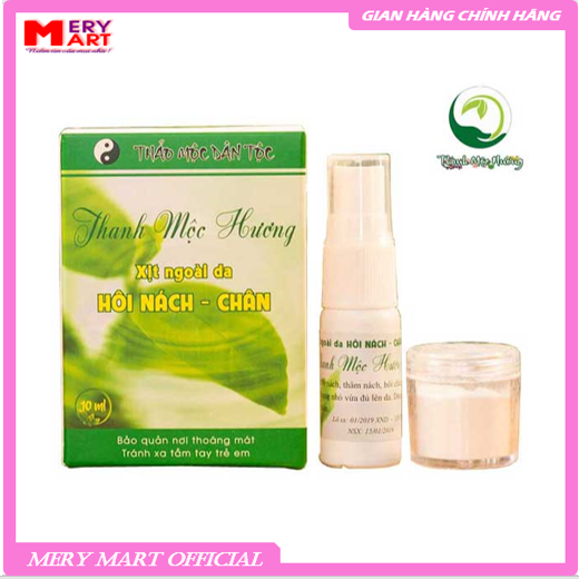 Xịt Hôi Nách Và Chân Thảo Dược Thiên Nhiên Thanh Mộc Hương