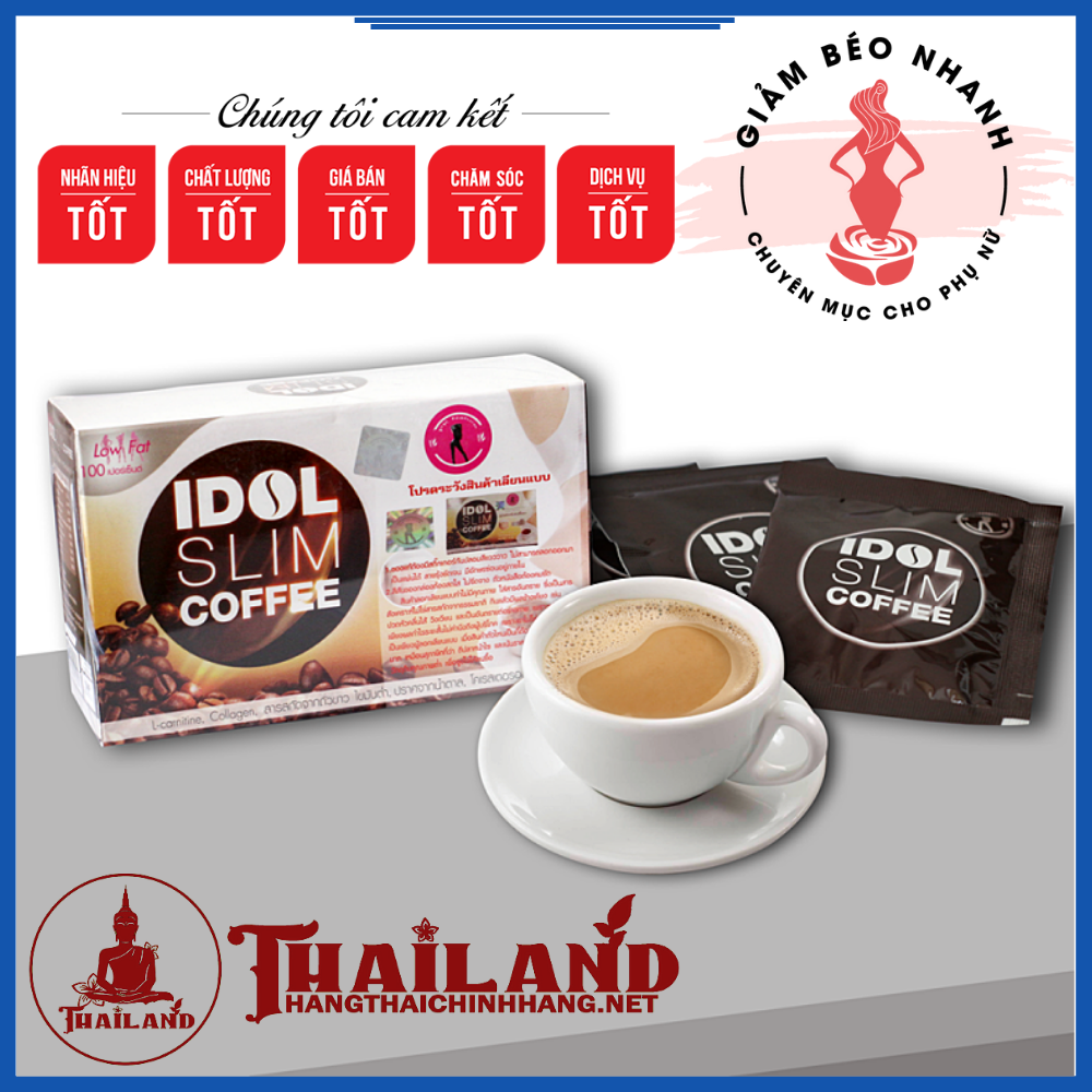 1 hộp cafe idol slim+ coffee giảm cân - chính hãng 100%