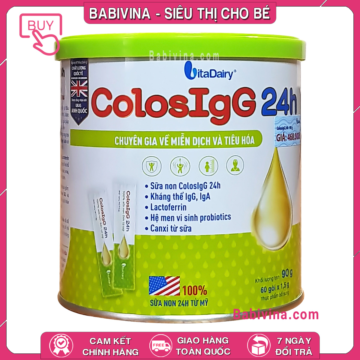 Sữa non colos igg 24h 90g