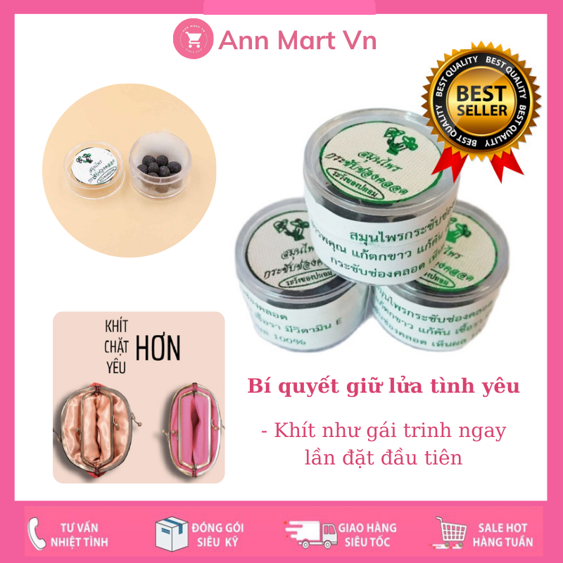 Viên đặt se khít âm đạo Thái Lan hũ 10 viên [Che tên khi gửi hàng] - viên đặt se khít vùng kín hiệu quả sau lần đầu sử dụng - Hàng nội địa Chính Hãng - ANN MART