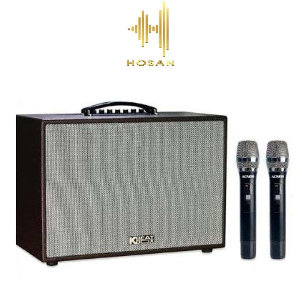 Loa kéo acnos cs250pu - loa di động thùng gỗ công suất 300w, 2 loa bass 2,5 tấc, 2 loa tweeter